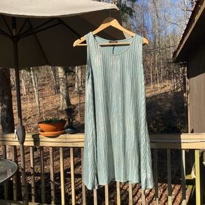 Beautiful teal shimmery slip dress